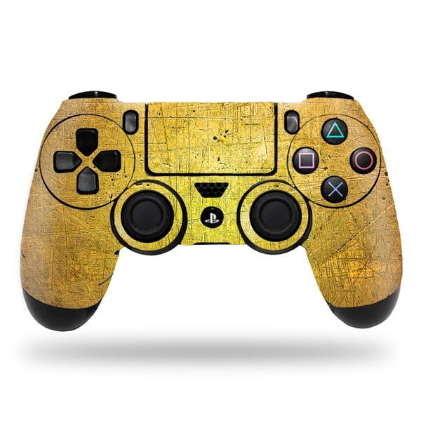 Concrete Yellow PS4 Controller Skin