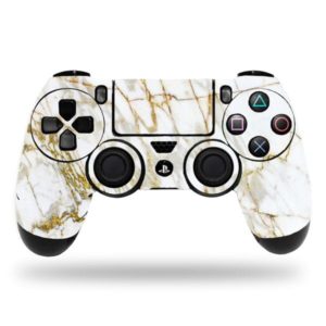 White Gold Marble PS4 Controller Skin